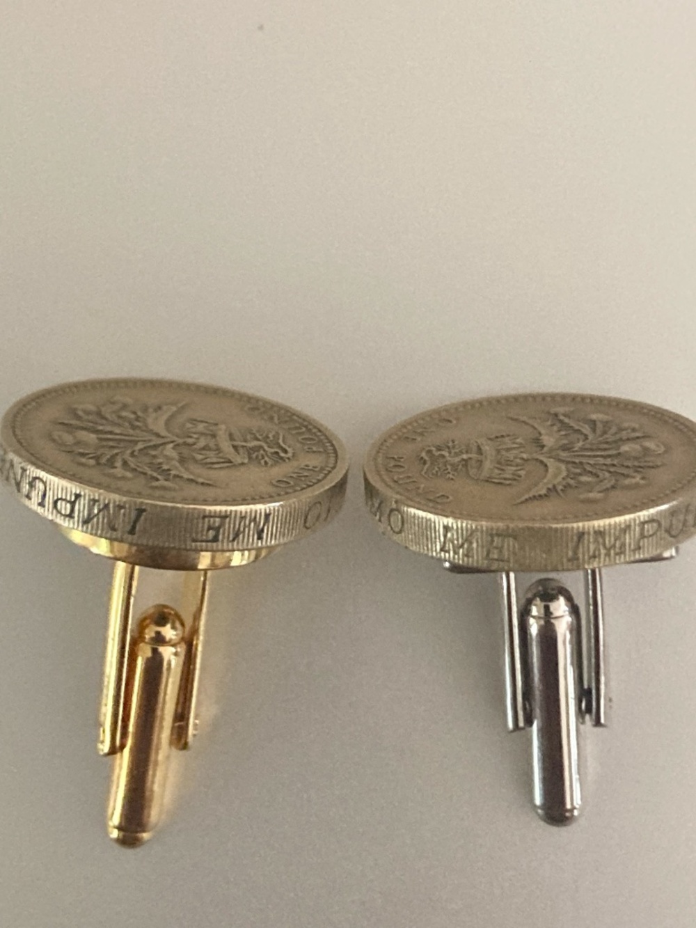 ScotlandWorld Cup Series Thistle Pound Coin Cufflinks  Worhd Cup win 13 June. - Picture 8 of 9
